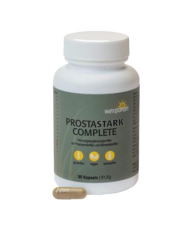 Wellpursan prostate -strong complete - 90 pieces of prostate capsules with pumpkin seed powder saw palm extract and pomegranate shell rich in lycopine selenium and zinc - 100% vegan and free of additives 90 pieces (1 Pack)