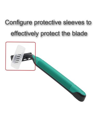 100 Pcs Disposable Razors - Twin Blade Stainless Steel Individually Wrapped for Men & Women - Bulk Travel Razors with Safety Cap - Buy Online on GoSupps.com