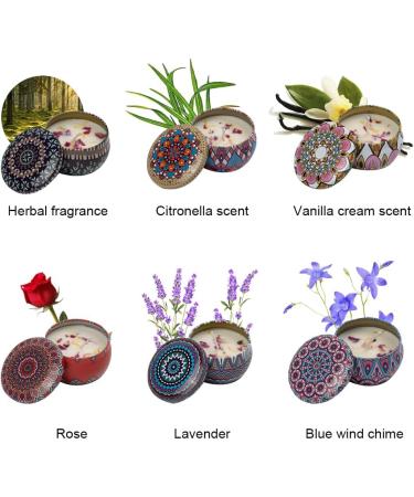 Fragrance Candles Gift Set for Women - 6 Soy Wax Aromatherapy Candles | Perfect for Birthday Yoga & Massage | Portable Travel Candle Set - Buy Online on GoSupps.com