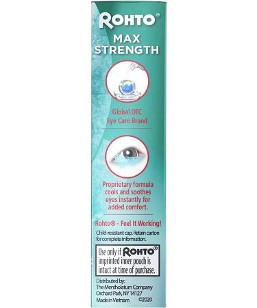 Rohto Cooling Eye Drops - Max Strength Redness Relief (0.4 fl oz  13 ml) - Buy Online on GoSupps.com