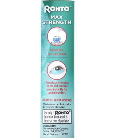 Rohto Cooling Eye Drops - Maximum Redness Relief (0.4 fl oz Pack of 2) | Fast International Shipping - Buy Online on GoSupps.com