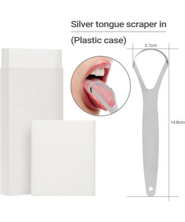 Stainless Steel Tongue Cleaner - Gently Eliminates Bad Breath & Freshens Mouth | International Shipping - Buy Online on GoSupps.com