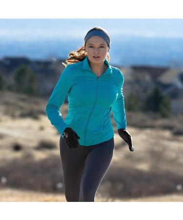 TrailHeads Women's Touchscreen Running Gloves - Power Winter Accessories (Solid Black, Small) - Buy Online on GoSupps.com