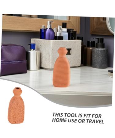 UKCOCO Natural Terracotta Foot Scrubber Handmade Ceramic Clay Pumice Stone For Exfoliating Hard Skin And Massaging Feet Ergonomic Tool For Soft Smooth Skin Men Women - Buy Online on GoSupps.com