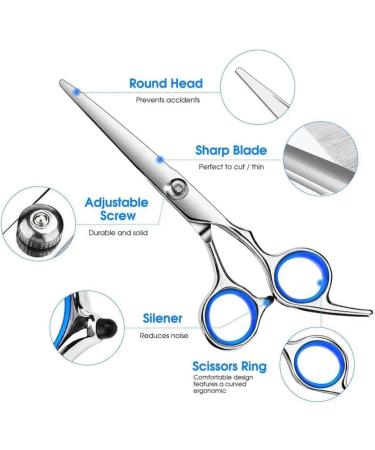 Hair Cutting Scissors Kit - Professional Hairdressing Shears for Men Women & Pets | Barber Salon Tools - Buy Online on GoSupps.com