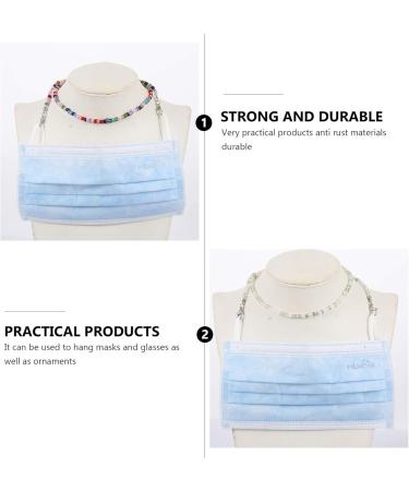 Magiclulu 2 Pack Glasses Mask Chain | Stylish Facial Protection & Multifunction Lanyard with Pearls - Buy Online on GoSupps.com