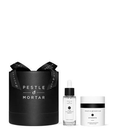 Shop Pestle & Mortar Hydrating Duo Gift Set - Hyaluronic Acid Serum & Anti-Aging Moisturizer | Fast International Shipping - Buy Online on GoSupps.com