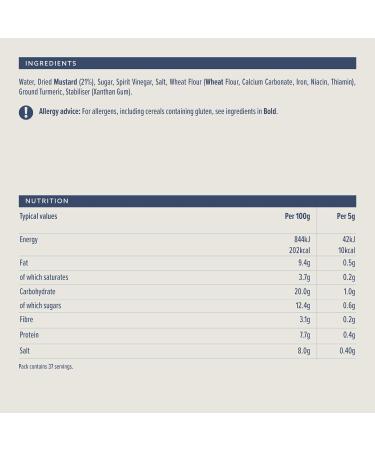 English Mustard 185g - Premium Quality by Amazon - Buy Online on GoSupps.com