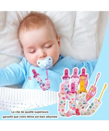 Yateicbc Baby Pacifier Chain for Boys - 6 BPA-Free Fabric Bands Essential Newborn Dental Toys & Nucky Chain - Buy Online on GoSupps.com