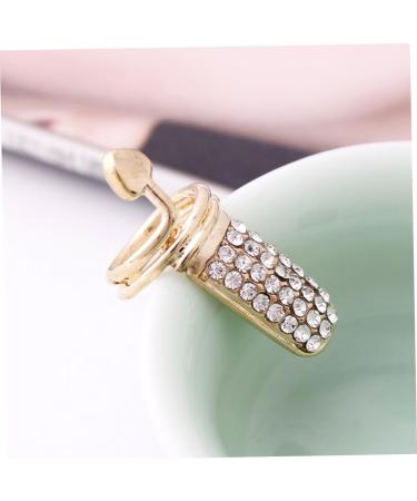 minkissy Ring heart fingernail rings nail tips nail art ring heart nail charm halloween nail art punk Nail Ring gemstone rings for women Rings diamond crystal Halloween - Buy Online on GoSupps.com