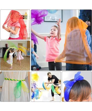 Buy 30-Piece CJBin Colorful Square Chiffon Towels for Babies - 60x60cm Dance & Kindergarten Sensors - Buy Online on GoSupps.com