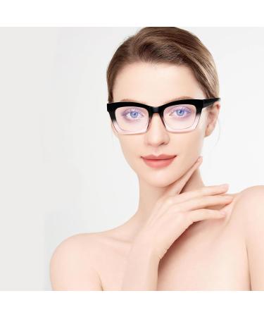 6 Pack Oprah Style Blue Light Blocking Reading Glasses for Women - Spring Hinge Eyeglasses Mixed Colors 1.0x Readers - Buy Online on GoSupps.com