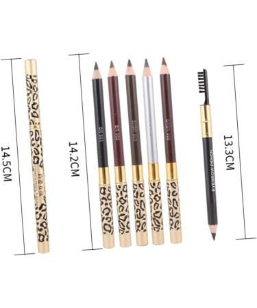 FOYTOKI 2pcs Eyebrow Pencil Brush Kit Highlighter Brush Double Ended Eyebrow Pencil Mascara Gel Wooden Brown 1 count (Pack of 1) Brown - Buy Online on GoSupps.com