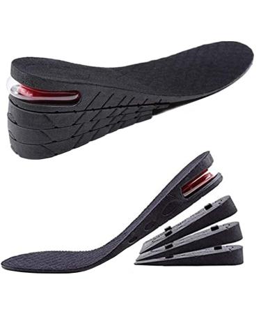 Height Increase Insoles for Men 4 Layers Shoe Height Inserts to Make You Taller Multi-Layer Invisible Boosting Lifts Soles for Women Kit with Air Cushion Heel Height 3.54 Inch 4-Layer