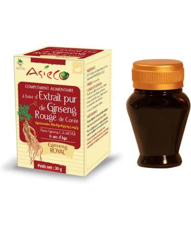3 bottles of Royal Korean Red Ginseng Extract of 30g or 90g - 100% Root Concentrate 6 years of age - Ginsenosides Rg1+Rb1 greater than 15.5mg/g Asiaco - Buy Online on GoSupps.com
