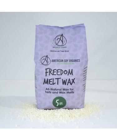 American Soy Organics Freedom Soy Wax Beads - Premium Microwavable Soy Wax for Melt Making (5lb Bag) - Buy Online on GoSupps.com