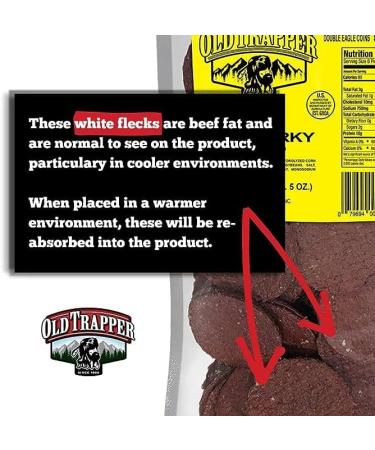 Old Trapper Peppered Double Eagle Beef Jerky - Pack of 2 with Bonus Old Trapper Magnet by Lyza's Sweets & Treats - Buy Online on GoSupps.com