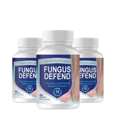 (3 Pack) Fungus Defend - Fungus Defend Proprietary Nail Health Support Formula (180 Capsules)