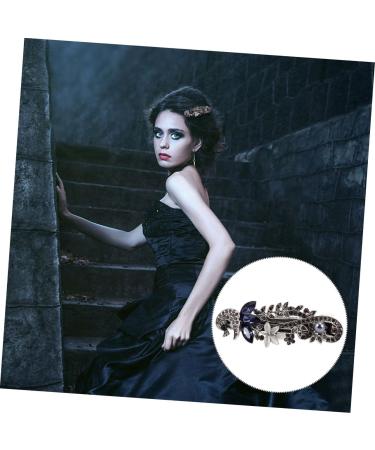 minkissy 1pc Spring Clip Girls Hair Clip Fashion Hairpin Rhinestone Hairpin Bridal Hair Jewelry Alloy Hairpin Women Accessories Bangs Clips Bobby Glass Crystal Vintage Bride 9X3X2CM Pattern F48-10 - Buy Online on GoSupps.com