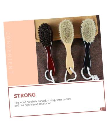 Beavorty Men's Wooden Bamboo Mustache & Beard Hairbrush - Premium 20x5cm Cleaning Brush for Grooming & Baby Bathing - Buy Online on GoSupps.com