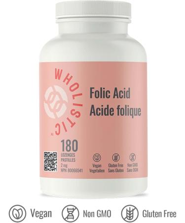 Wholistic Folic Acid - 180 lozenges - Buy Online on GoSupps.com