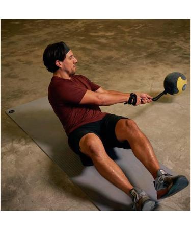 AEROMAT Elite Power Rope Medicine Ball 6 lbs - Black/Yellow - Buy Online on GoSupps.com