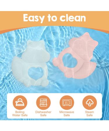 J QUATTUOR Soothing Baby Teething Relief Toys - Non-BPA Silicone Teethers for Infants 3+ Months - Gum Pain Relief - Soft, Lightweight, Squirrel Design (2 Pcs) - Buy Online on GoSupps.com