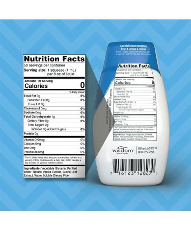 SweetLeaf Vanilla Stevia Drops - Sugar-Free Liquid Sweetener for Keto Coffee - 1.7 Fl Oz Each (Pack of 6) - Buy Online on GoSupps.com