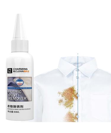 Stain Remover Laundry Detachant Lessive Rust Stain Remover Clothes Couch Stain Remover 80ml Effective Safe Rust Stain Remover Multifunctional Rust Stain Cleaner for Clothing Cotton Quilt