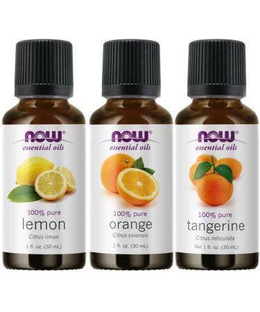 Now Foods 3-Pack Variety of Now Essential Oils Citrus Blend - Orange Tangerine Lemon