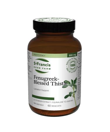 St. Francis Herb Farm Fenugreek-Blessed Thistle Capsules | Lactation Supplement | Women s Herbal Supplements | Improvement of Women s Health | 60 Vegicaps