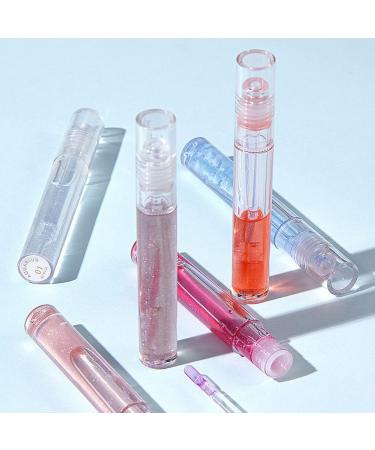 Lucoss Vitamin B+C Plumping Lip Gloss - Shimmer Lip Volumizer in Clear Pink Blue & Orange | International Shipping - Buy Online on GoSupps.com