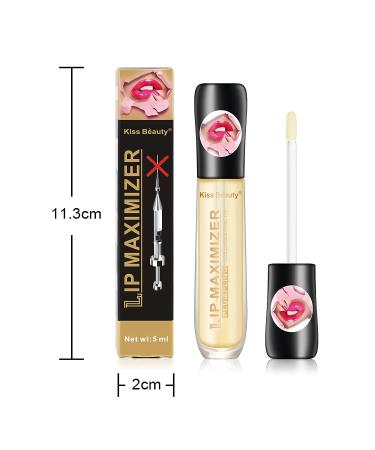 Cozzo Lip Plumper Serum - Vitamin E, Transparent Toot Lip Oil, Moisturizing Gloss for Plump Lips & Reduce Fine Lines (1 PCS) - Buy Online on GoSupps.com