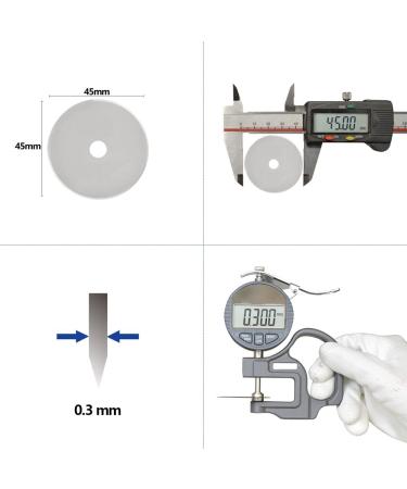 SOMOLUX 10pcs 45mm Rotary Cutter Refill Blades for Fiskars - Sharp and Durable Quilting Scrapbooking Sewing Blades - Buy Online on GoSupps.com