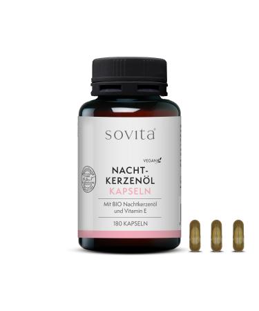 Sovita Nighting Cross Oil capsules |With the polyunsaturated fatty acids linoleic acid and gamma linolenic acid as well as natural vitamin E |Dietary supplement |200 capsules