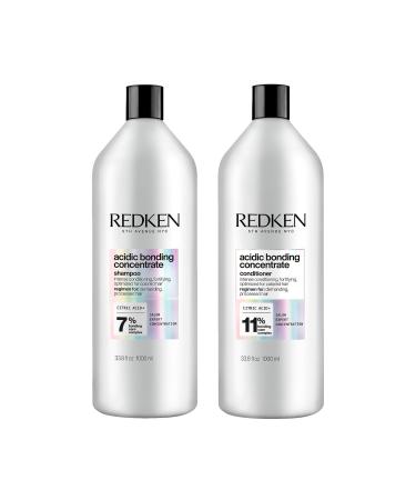 REDKEN Bonding Shampoo & Conditioner Set for Damaged Hair Repair | Acidic Bonding Concentrate | Sulfate-Free | Repairs Bleached or Color-Treated Hair | For All Hair Types Shampoo & Conditioner 33.8 Fl. Oz (Pack of 2) - Buy Online on GoSupps.com
