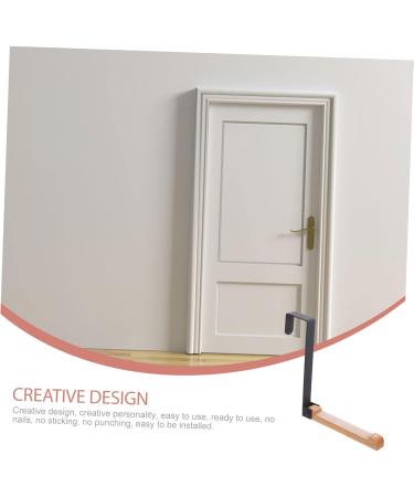 LABRIMP Over Door Coat Hook Door Hook Over Door Clothes Hanger Rack Coat Hooks Wall Mounted Wall Coat Hanger Over The Door 17.5X16CM Black - Buy Online on GoSupps.com