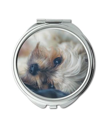 Mirror Travel Mirror Dog Pet Animal Cute Puppy Canine Happy Happy Dog Pocket Mirror portable mirror
