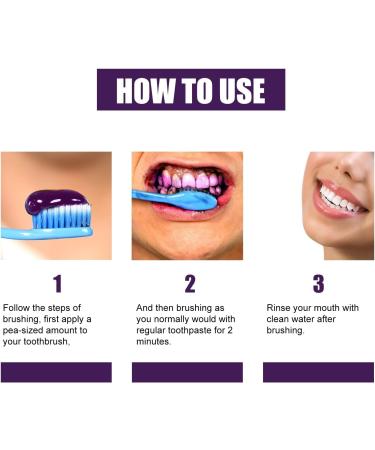 Purple Whitening Toothpaste for Fresh Breath Gentle Ingredients Stain Removal and Teeth Brightening for Sensitive Teeth - Buy Online on GoSupps.com