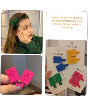 Beaupretty Metal Barrettes Pairs mahjong hairpin vintage headwear novelty barrettes creative barrettes medium clips bobby hairpins new year party favor charms bang clip girl - Buy Online on GoSupps.com