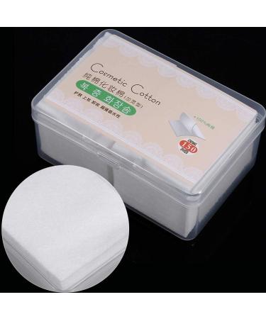 150PCS Lint-Free Cosmetic Cotton Pads for Makeup & Nail Art - Facial Wipes & Gel Polish Remover Towels in Box - Buy Online on GoSupps.com