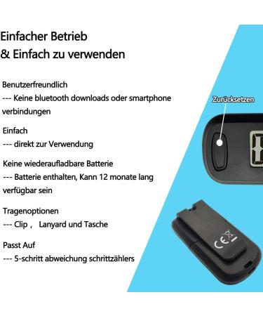 Pulivia 3D Pedometer - Accurate Step Counter for Walking Clip & Lanyard Ideal for Kids Men & Women | International Shipping - Buy Online on GoSupps.com