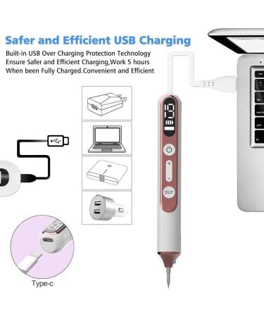 HDaspijh Laser Plasma Pen - 19 Levels Of Intensity And Light Led Skin-Proof Pen Skin Safe Beauty Grain Pen For Face And Body With Replaceable Needle Skin Safe - Buy Online on GoSupps.com