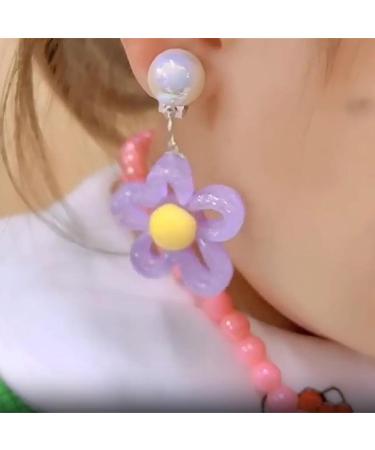 Feyley Flower Ear Clips for Girls | Stylish & Fun Jewelry for Children | Shop Fashionable Flower Earrings - Buy Online on GoSupps.com