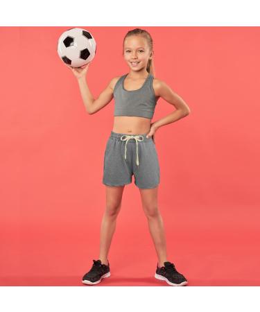 Poroka Girls 6 Pack Dry-Fit Running Shorts for Kids 8-9 Years - Active Performance Summer Sports Shorts with Drawstring Pocket in Various Colors - Buy Online on GoSupps.com