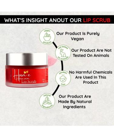 Organic Strawberry Lip Scrub - Perfect Pink Pout for Dry & Chapped Lips | 25g | Unisex Lip Care - Buy Online on GoSupps.com