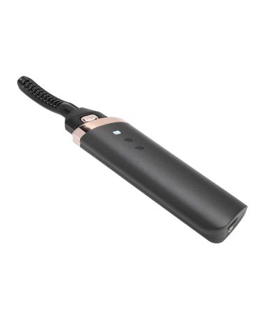 Heated Eyelash Curler Electric Eyelash Curler Long Lasting Heated Curler Black USB Charge Eyelash Perming Tool