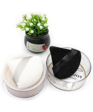 Washable Triangle Shape Powder Puff Mini Cosmetics Soft Cotton Face Powder Lightweight Puff Makeup Tools Beauty Puff Sticking Evenly Cosmetic Tools (Triangle White_3pcs) - Buy Online on GoSupps.com