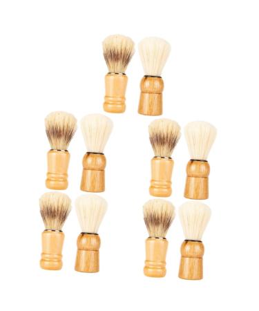 Minkissy 10 STK Bartbrush hairdresser neck brush shaving brush and bowl of bloodstilling pen to shave shaving razor brush for men salon shaving brushes shaving brushes hair accessories wood man