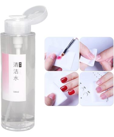Nail Gel Polish Remover Prevent Dryness Nail Gel Cleanser 500ml Press Type Bottle Quickly Removal Plant Extract for Artist for Salon - Buy Online on GoSupps.com